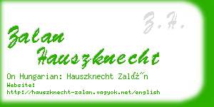 zalan hauszknecht business card